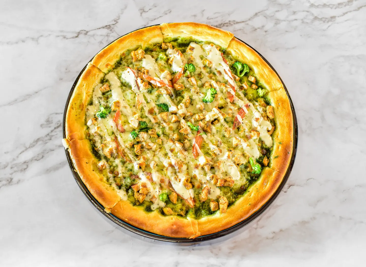 Chicken Pesto Pizza
