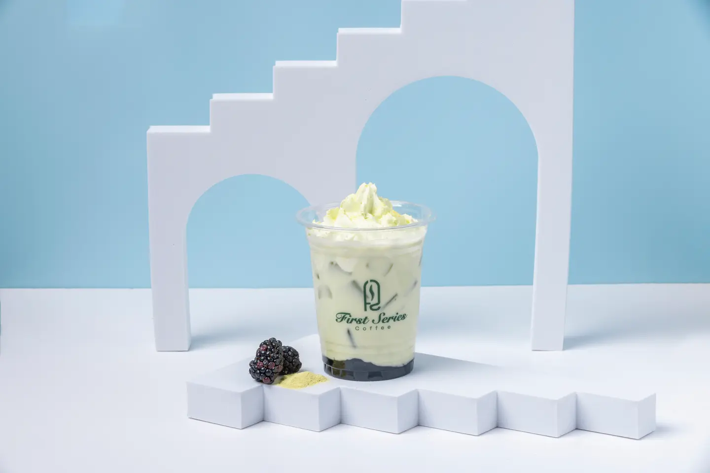 Dalgona Matcha Bberry