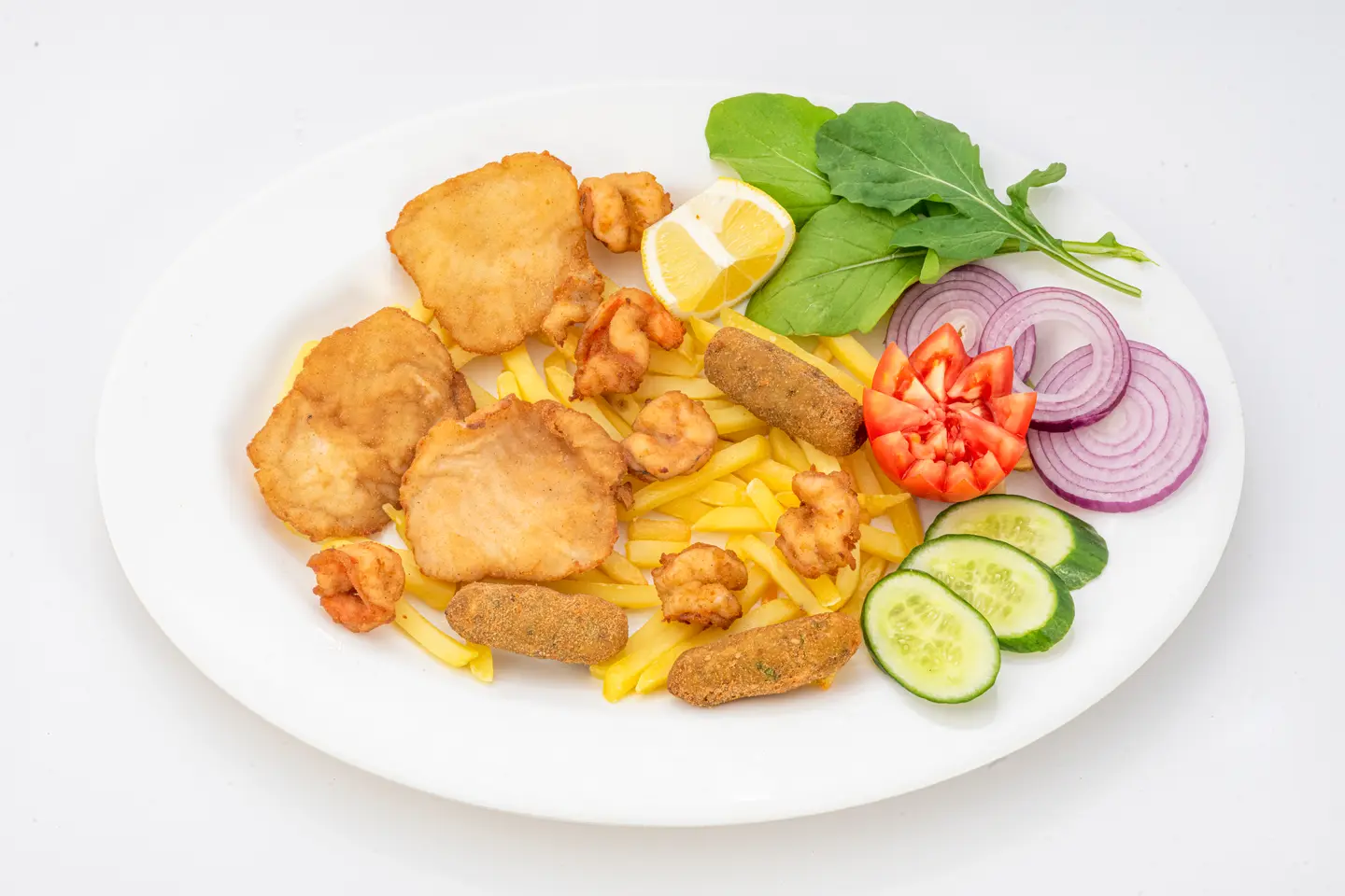 وجبة مشكل مع رز صيادية