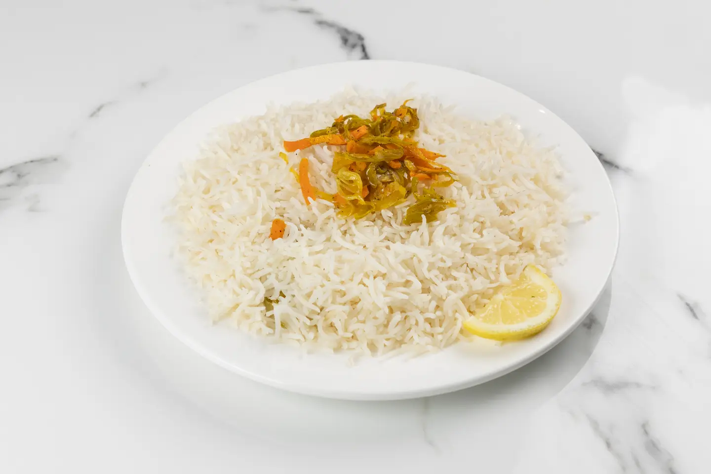 أرز ابيض بشاور مع الخلطة