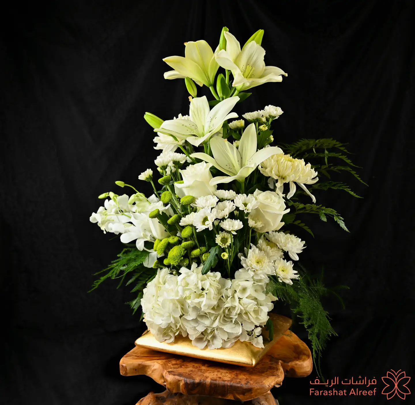 White Rose Elegance Vase