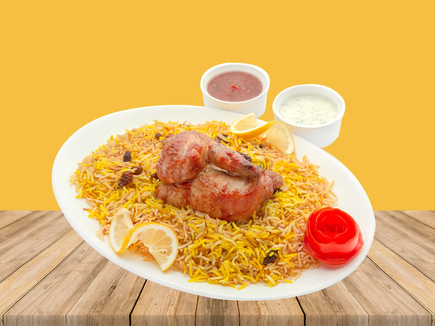 نص حبه دجاج شوايه مع الرز