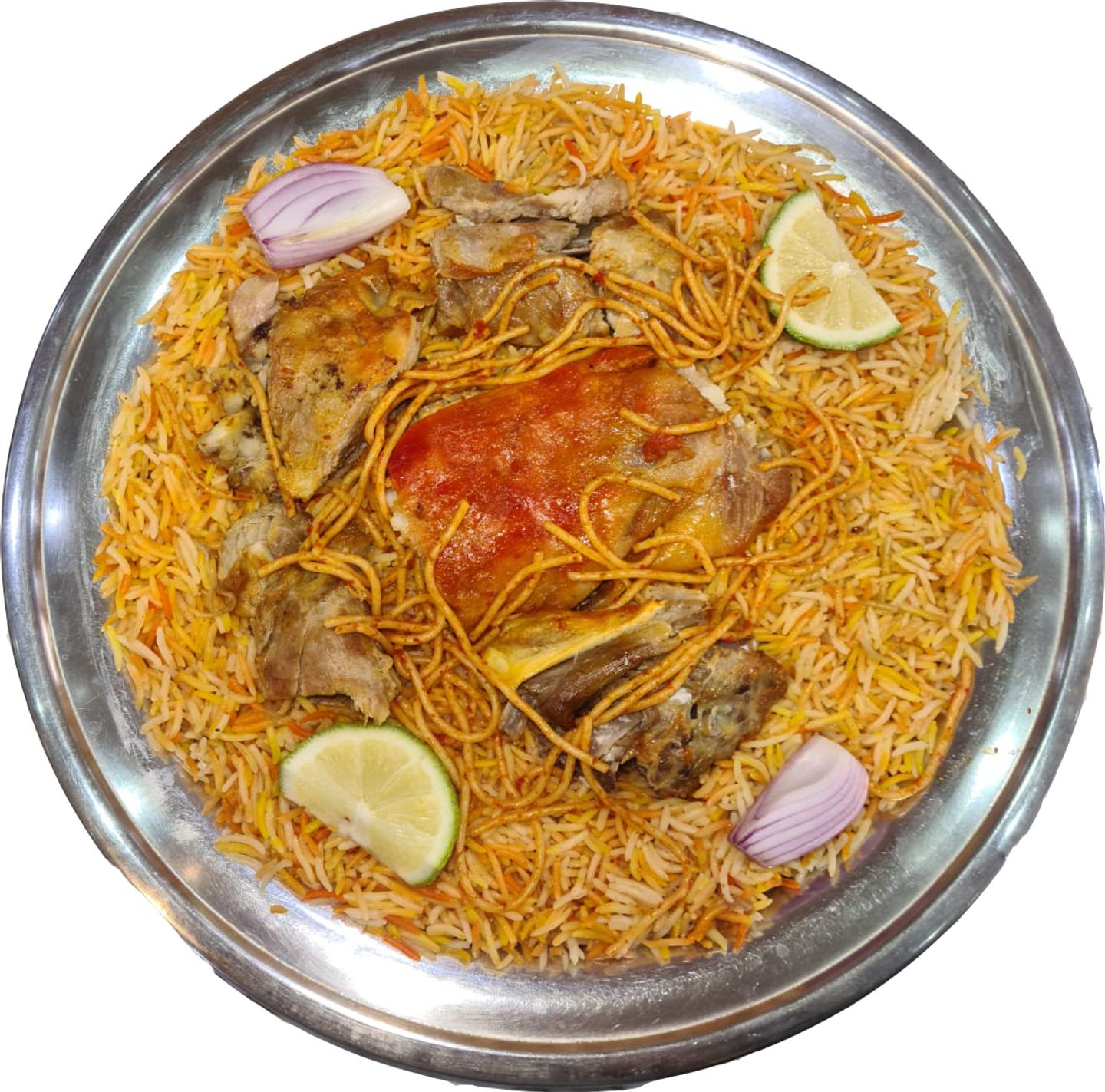 نفر لحم مندي مع ارز مندي