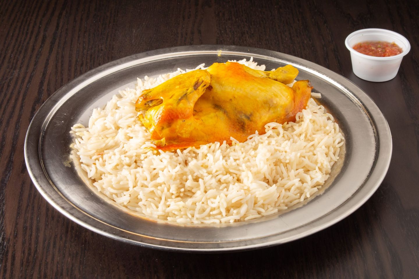 نصف دجاج مضغوط تراز رز أبيض