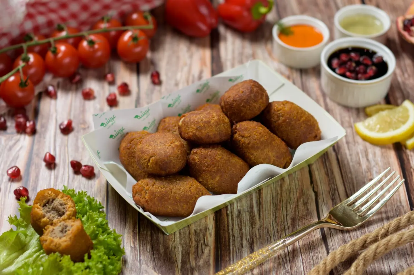 كبة دجاج - وسط