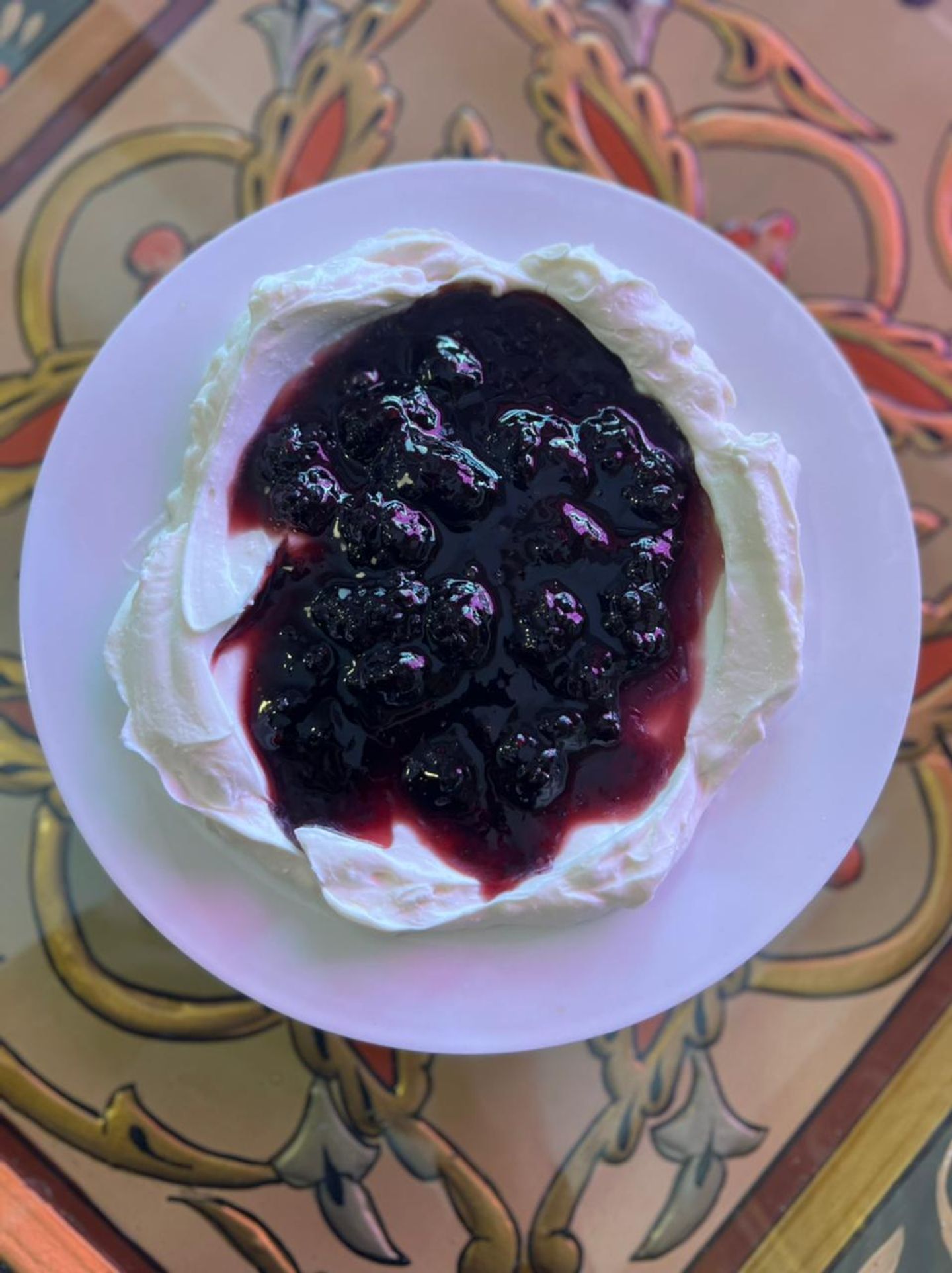 قشطه مع توت