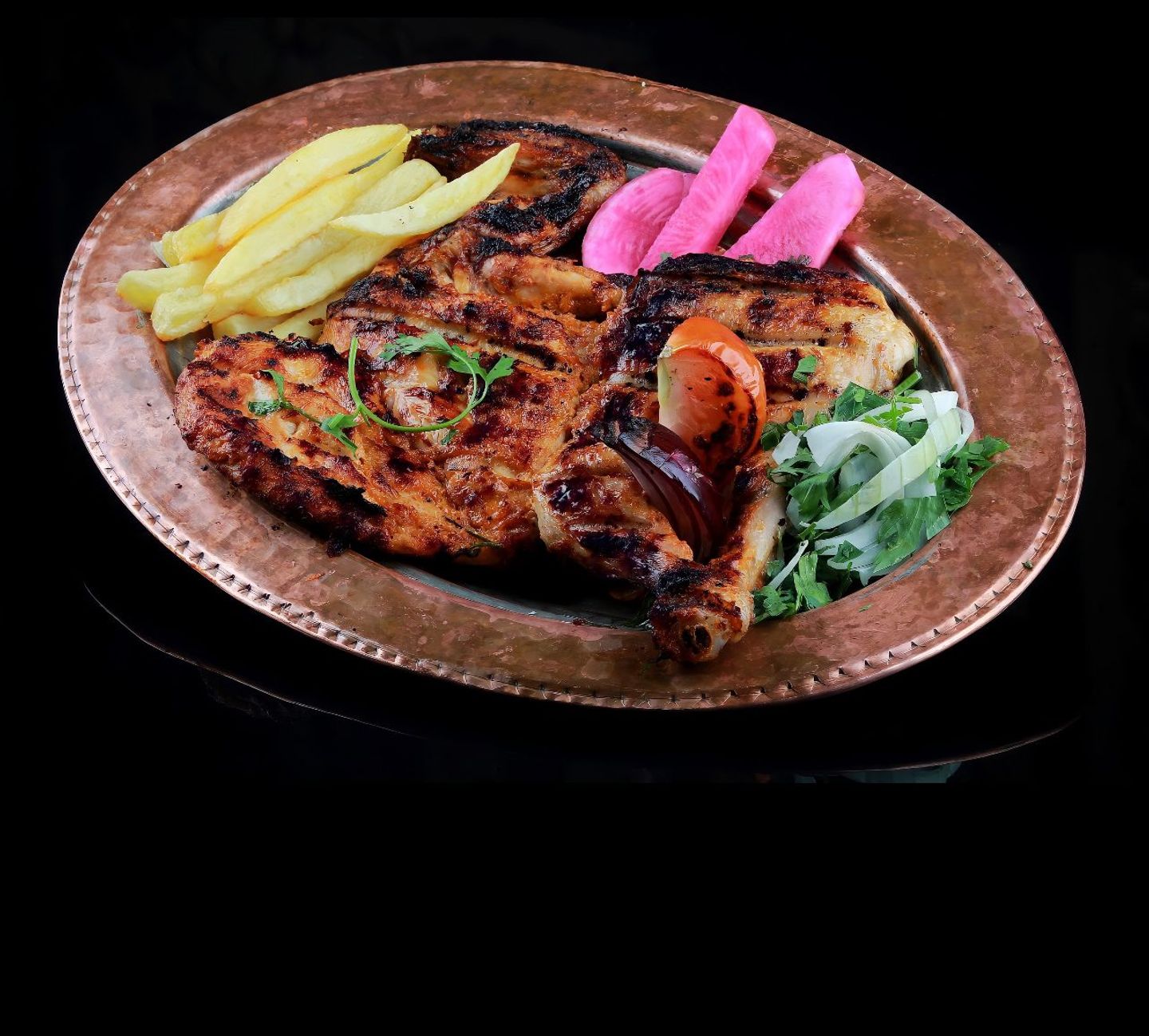 Half Chicken On Charcoal