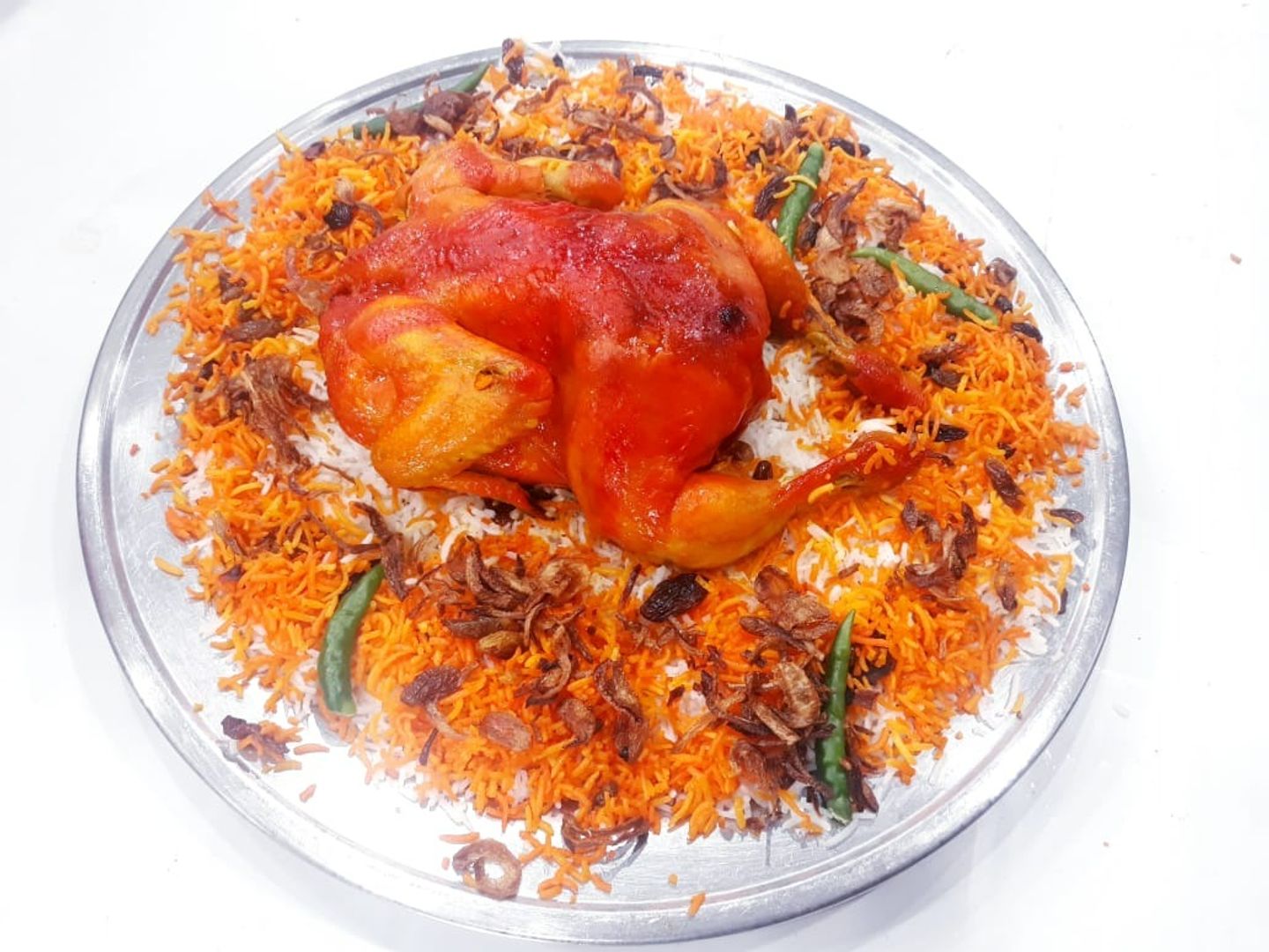 نص دجاج مندي مع الرز