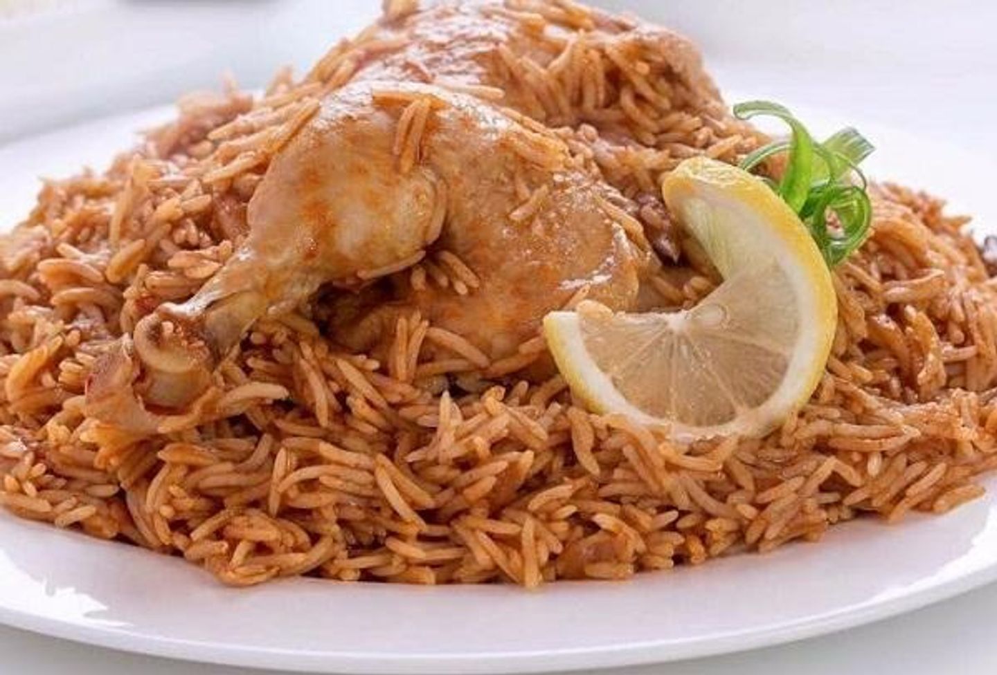 نص دجاج مظغوط مع الرز
