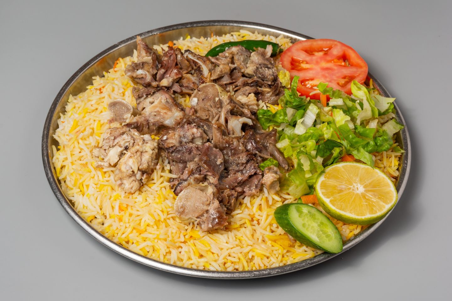لحمة راس مع الأرز