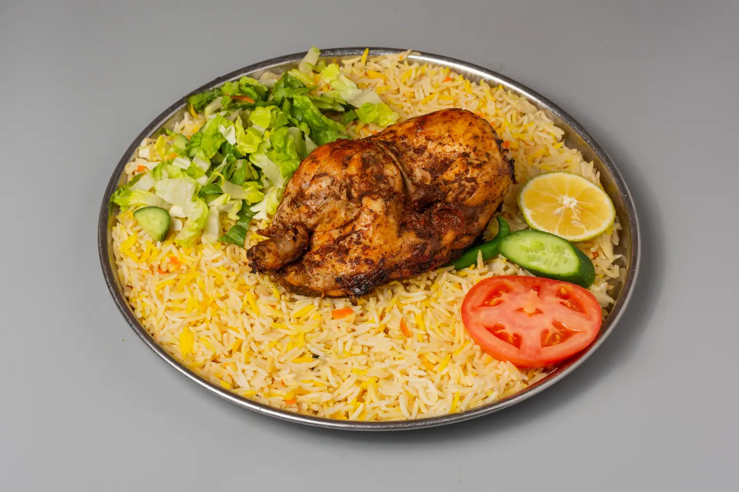 دجاج مدفون مع الأرز - نص دجاجة