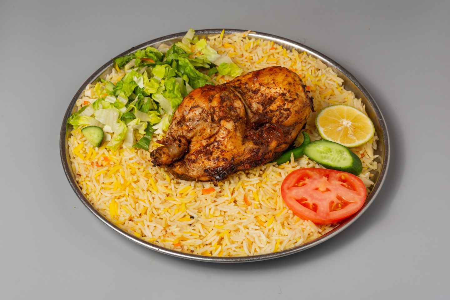 دجاج مدفون مع الأرز - نص دجاجة