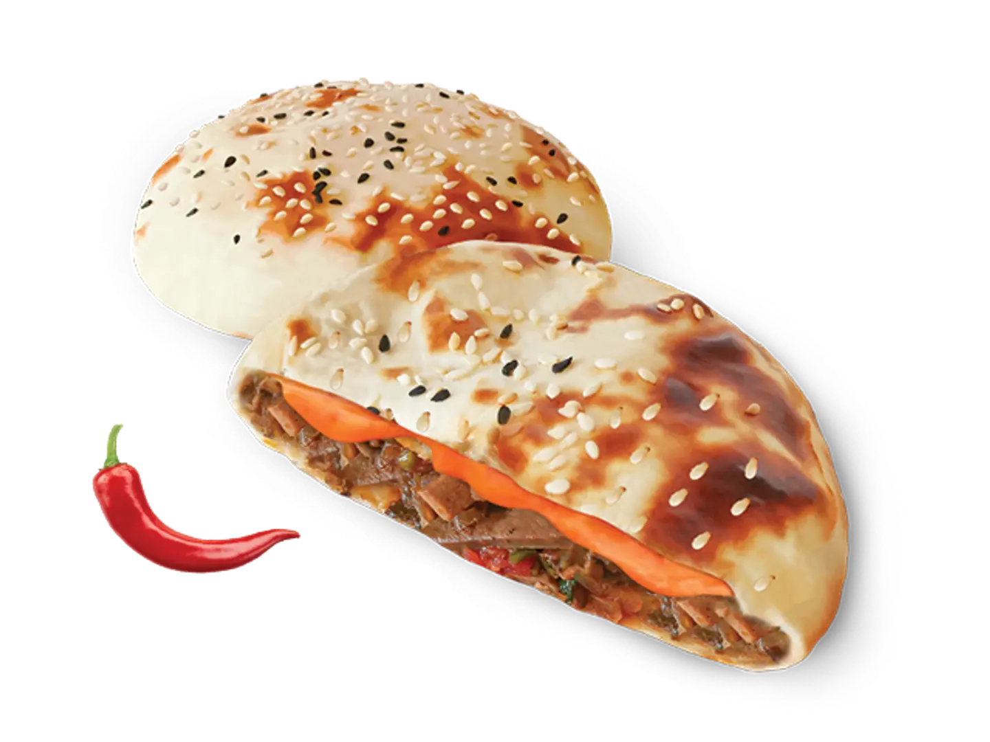 فطيرة ساندوتش الكبدة سبايسي