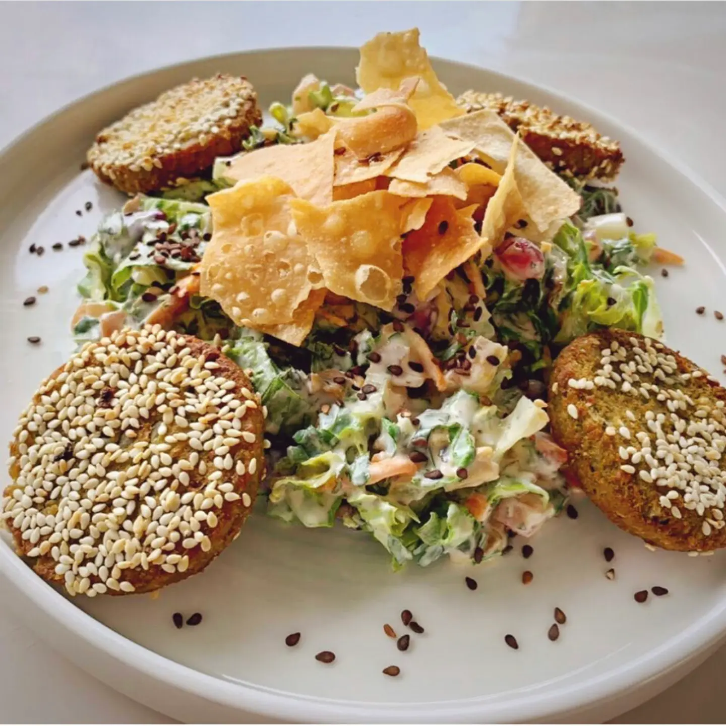 Grilled Falafel Salad