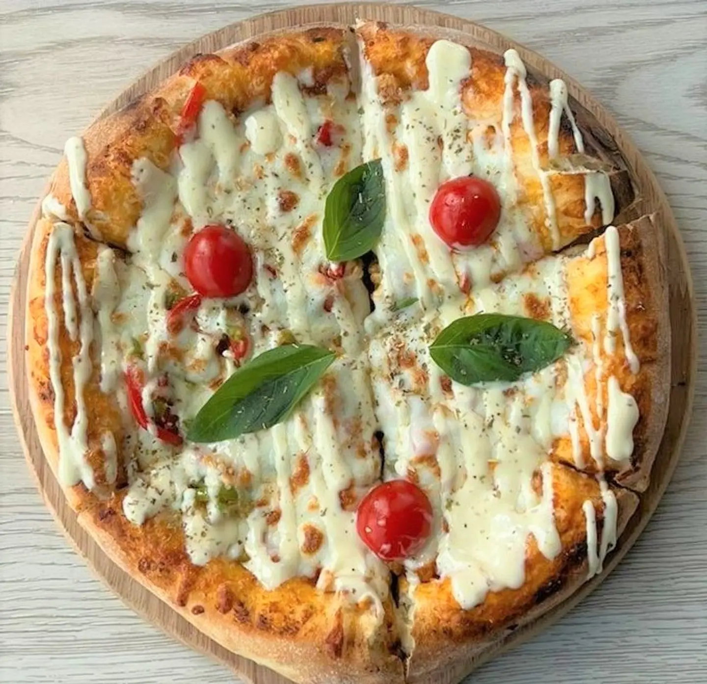 بيتزا رانش مع الدجاج