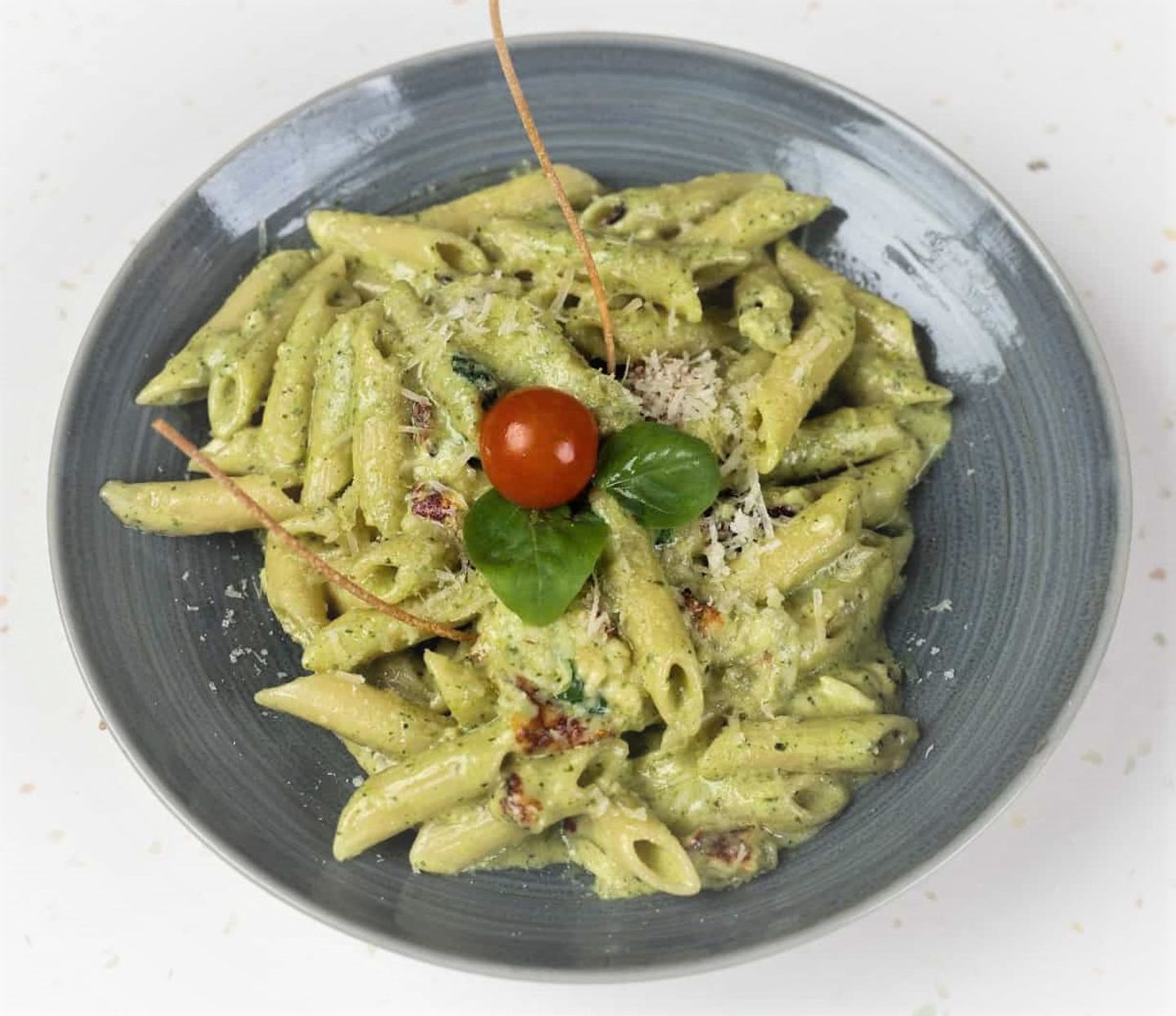 Penne Haloumi Pesto