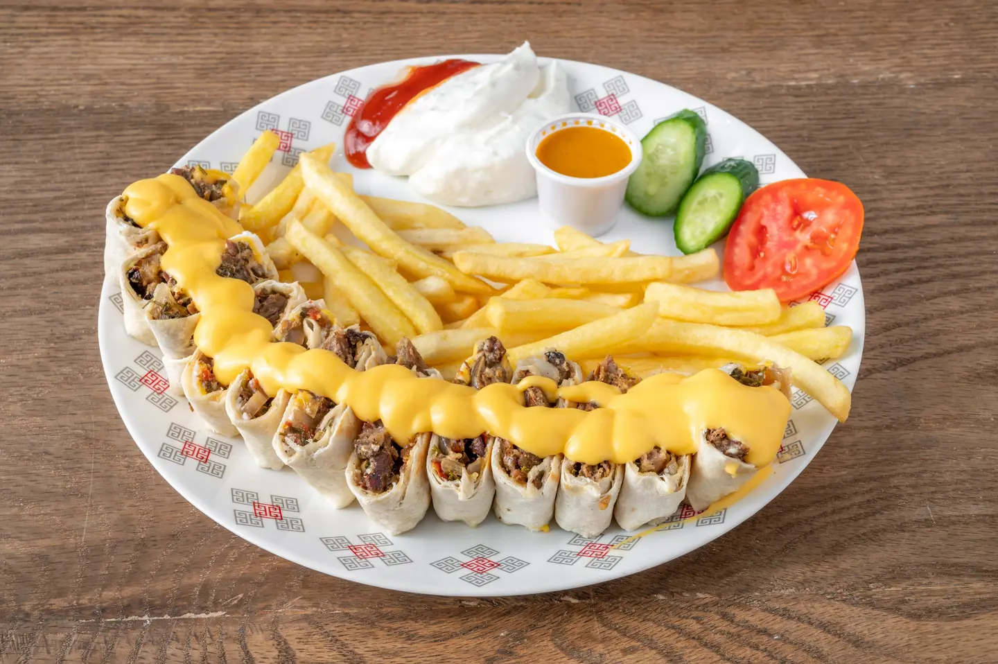 Arabic Shawerma With Cheese - Large