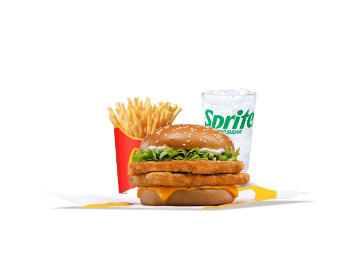 Spicy Mc Chicken Double Up Medium Meal