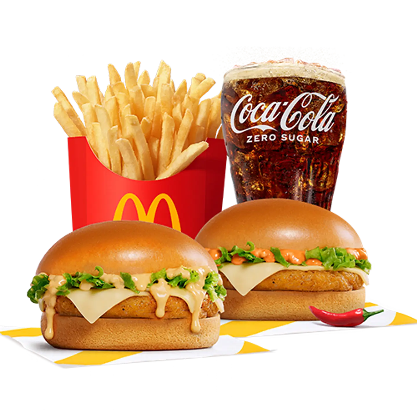 Medium Duo Tasty & Samurai Chicken Burger
