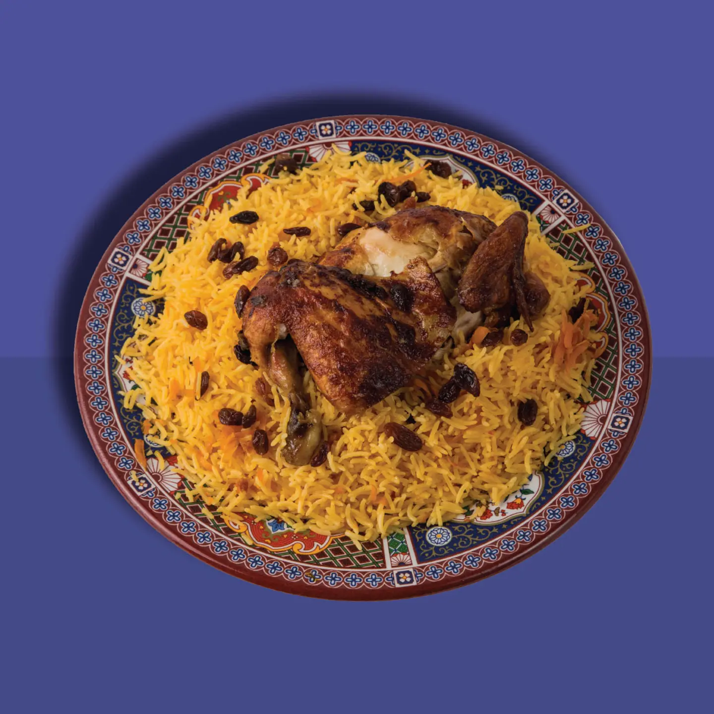 Half Rotisserie Chicken With Rice