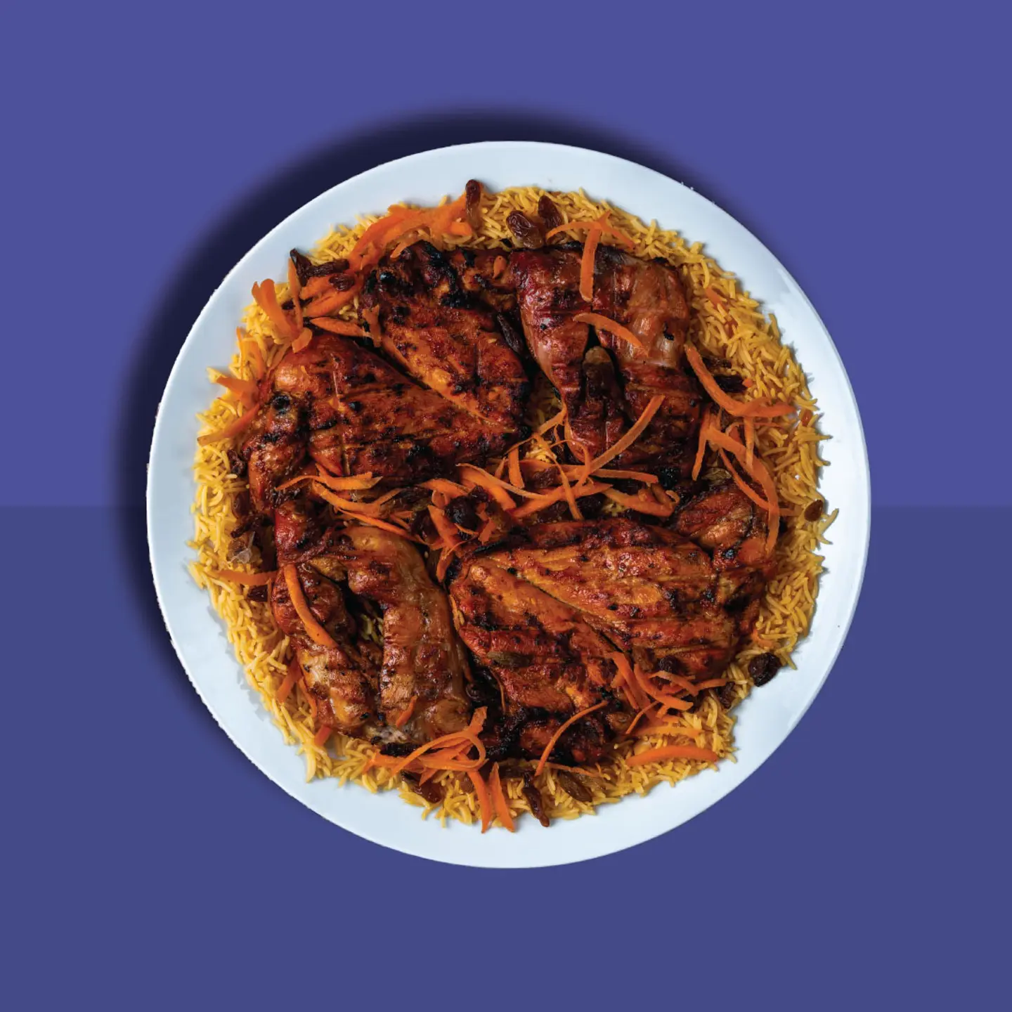 Whole Barbecued Chicken With Rice