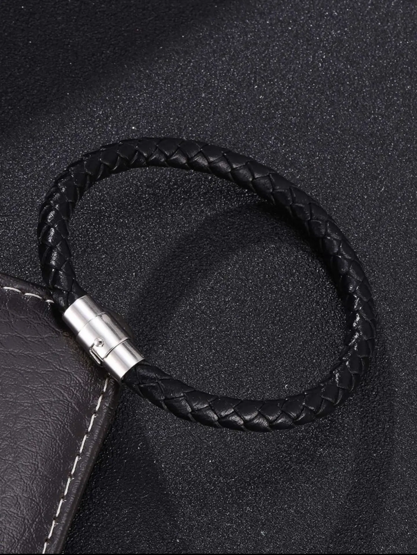 Men's Bracelet, Black Color