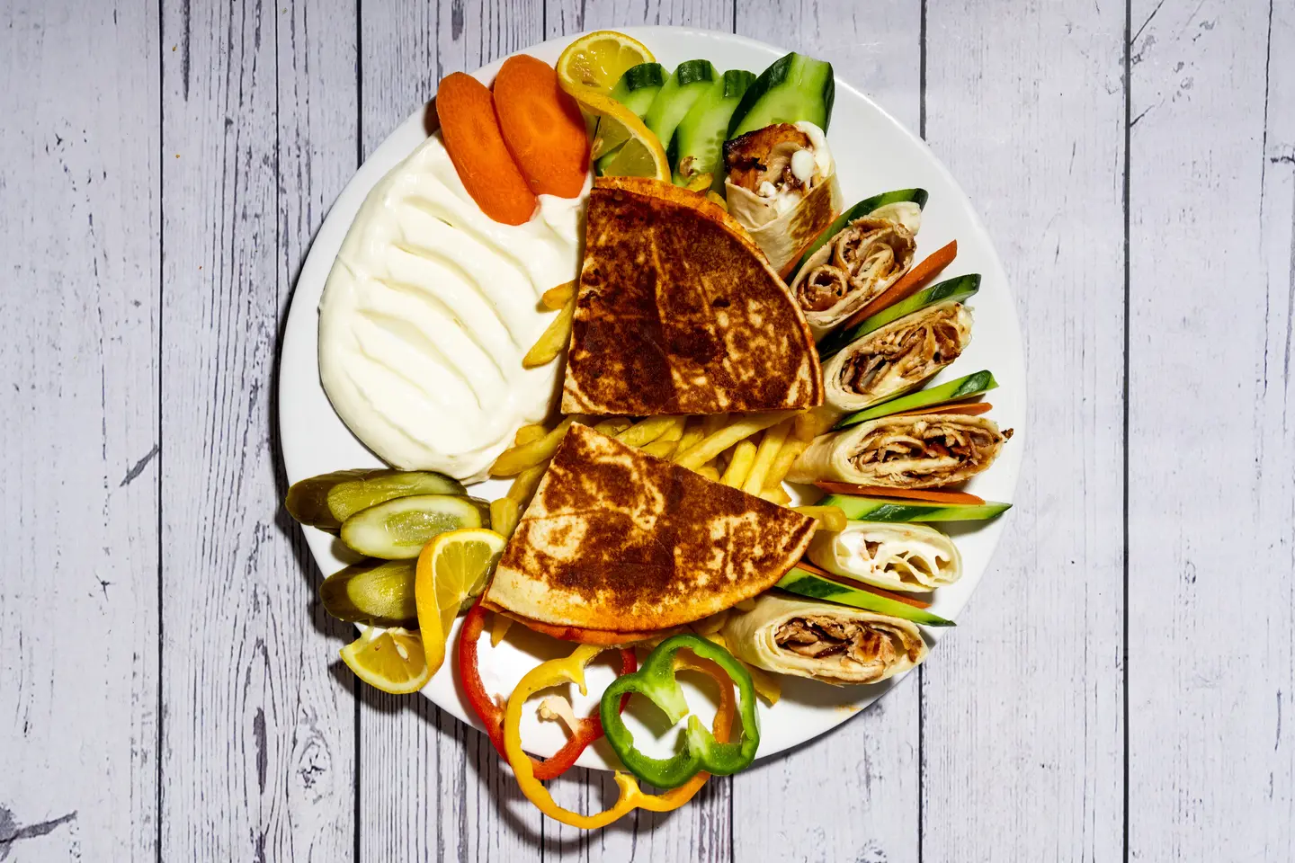 Meat Shawarma Arabic Plate