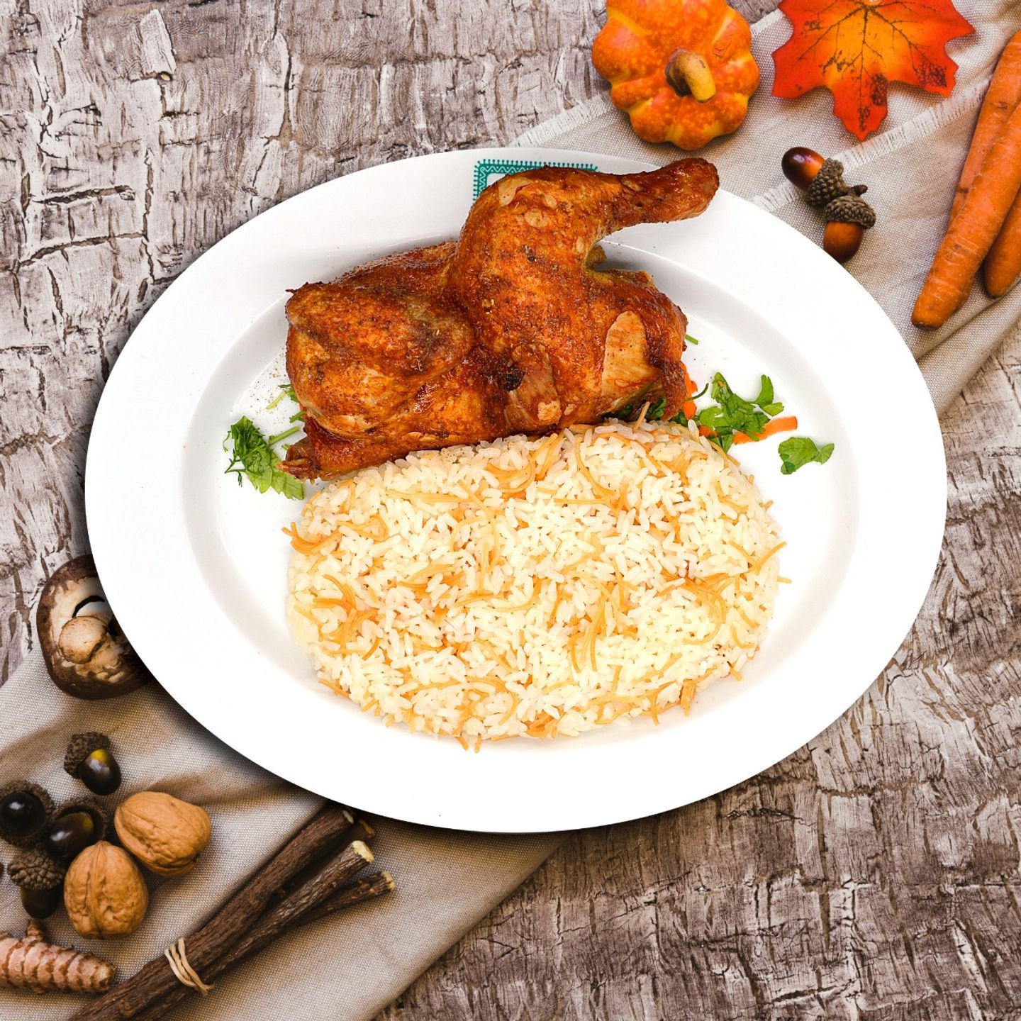 Half Roasted Chicken