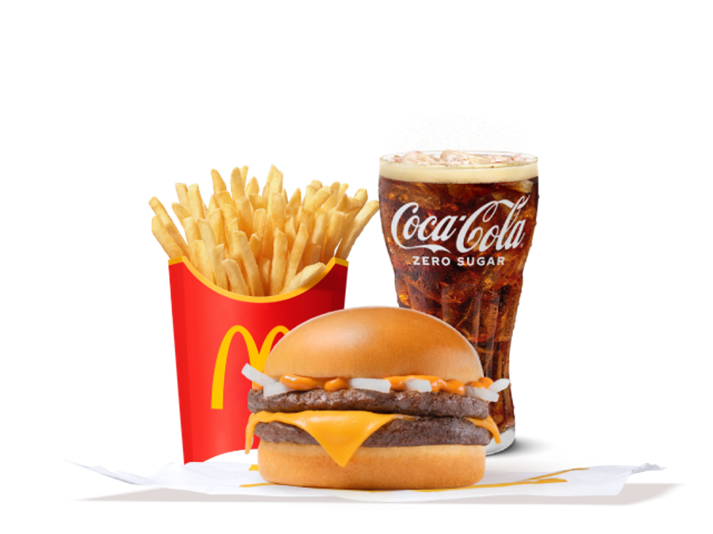 Spicy Double Beef Burger Medium Meal