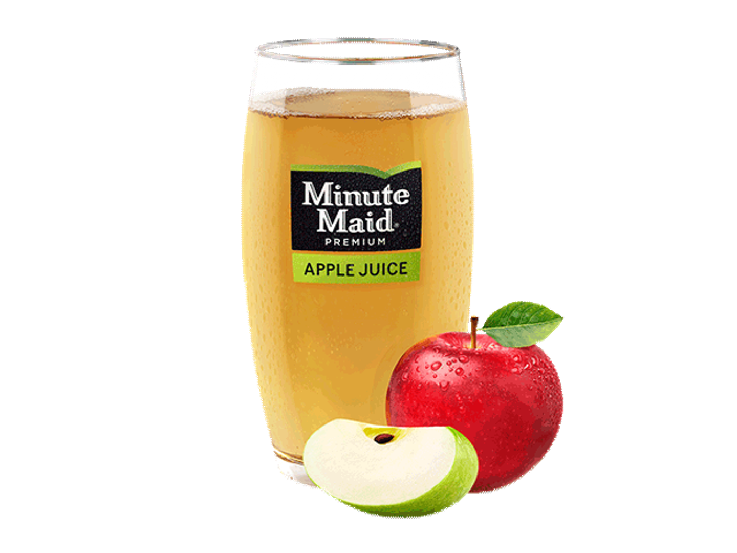 عصير التفاح وسط