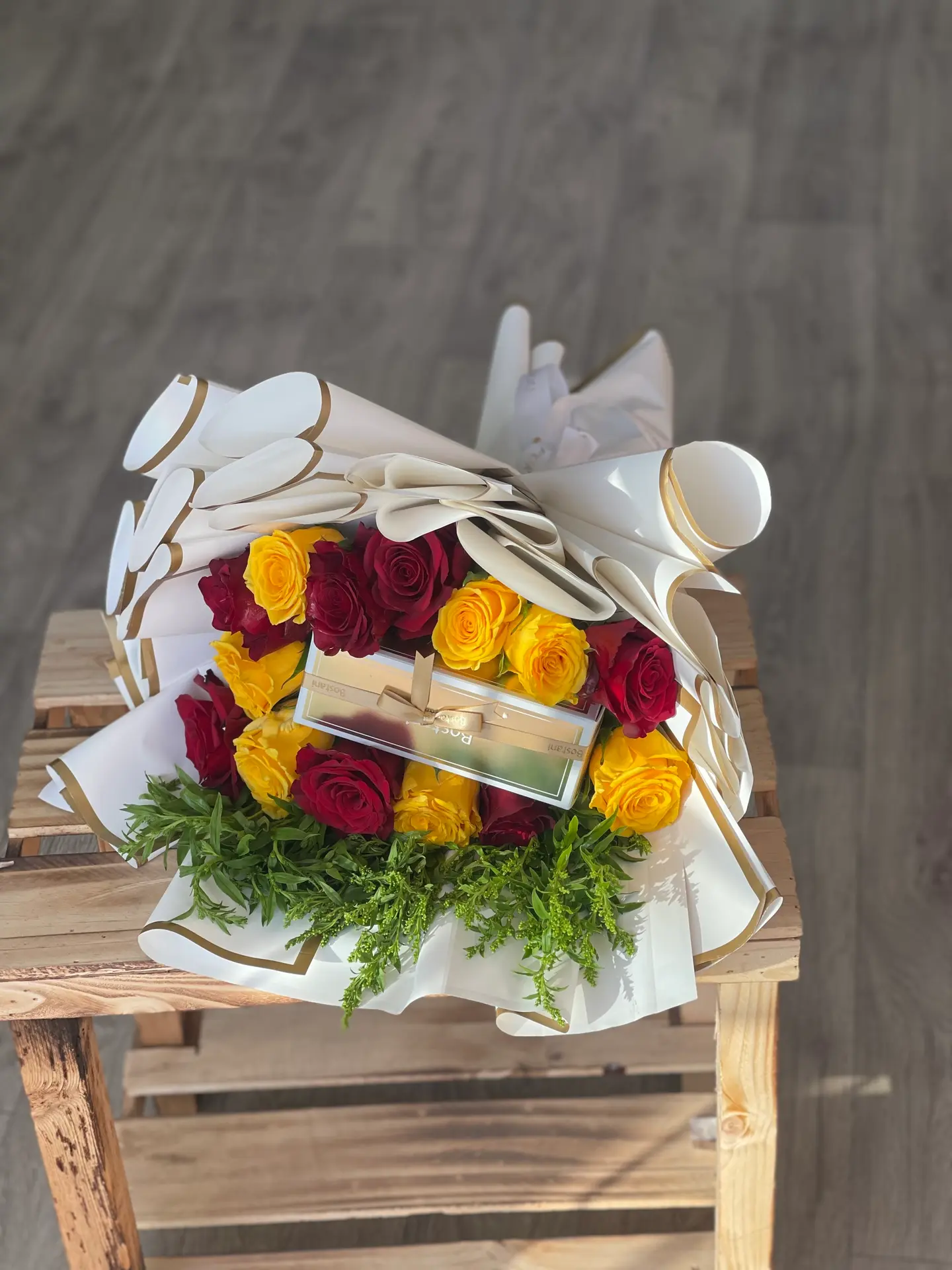 Roses With Chocolate From Boustany