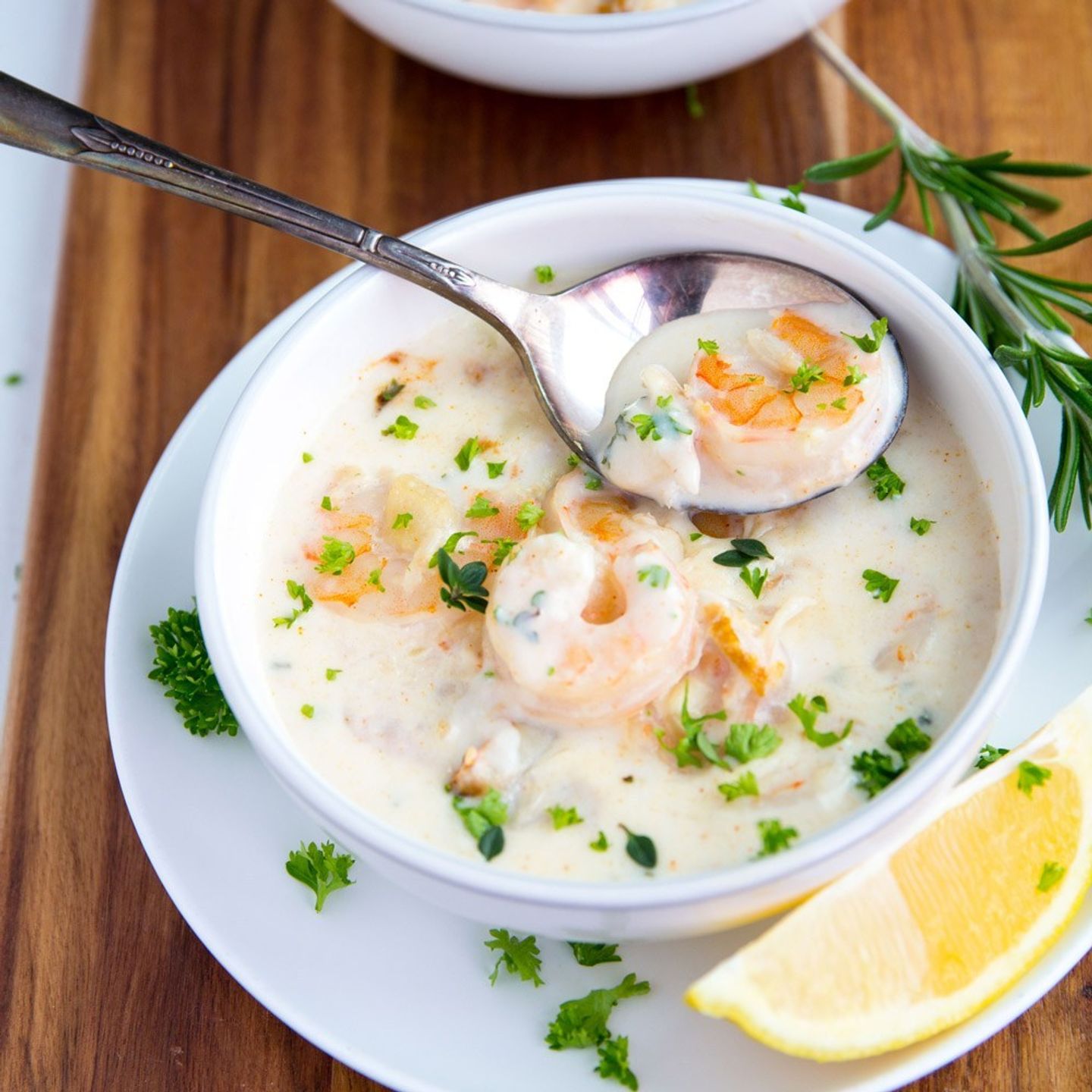 شوربة بحريات بالكريمة