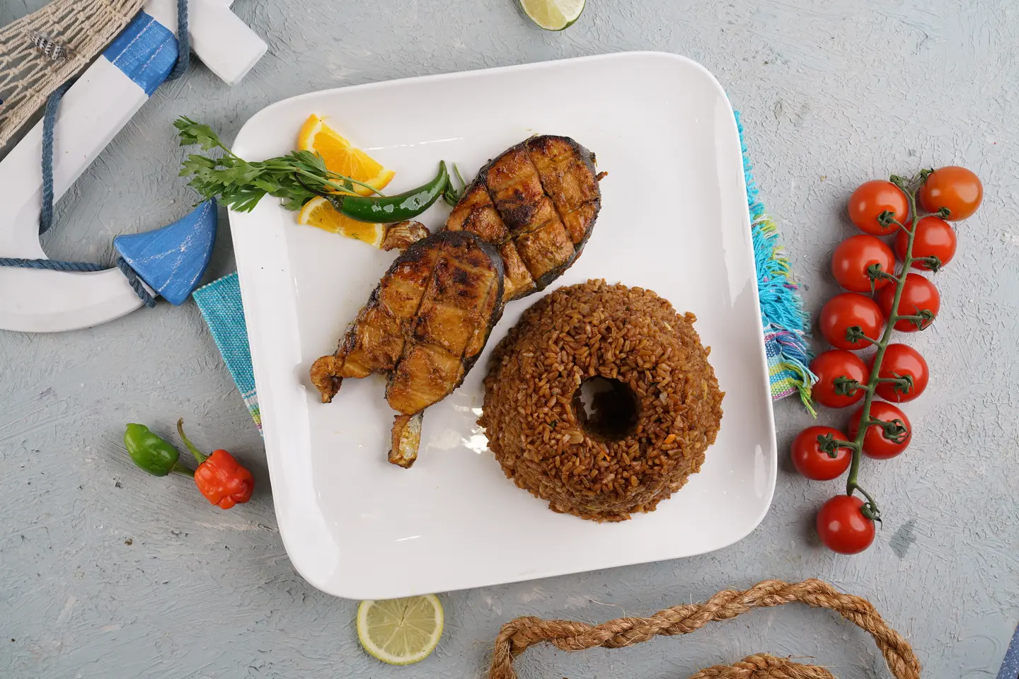 Grilled Salmon With Herbs
