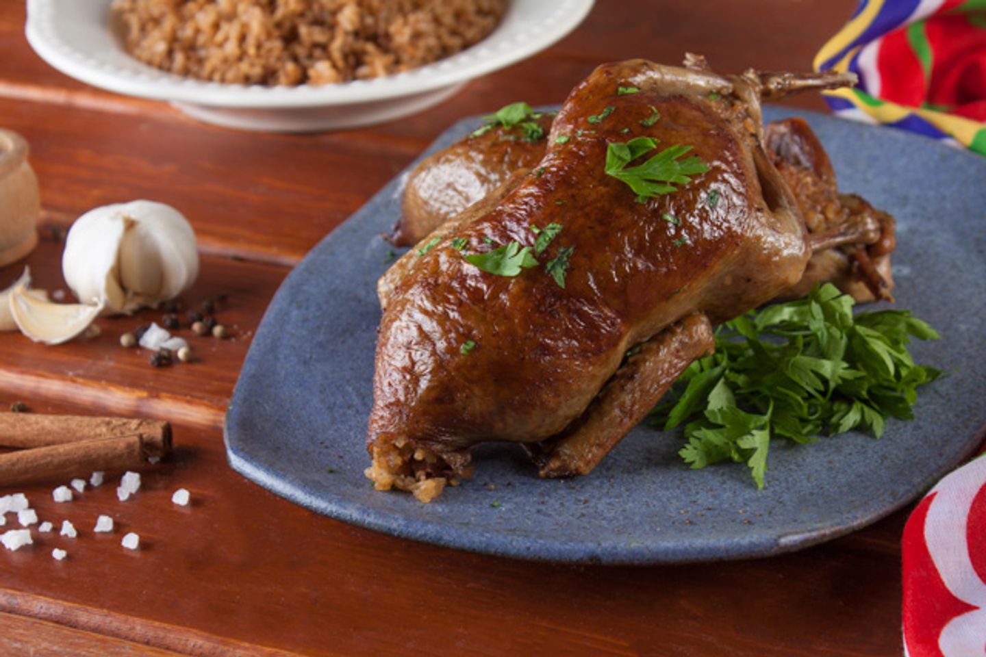 Individual Pigeon Stuffed With Our Mixture