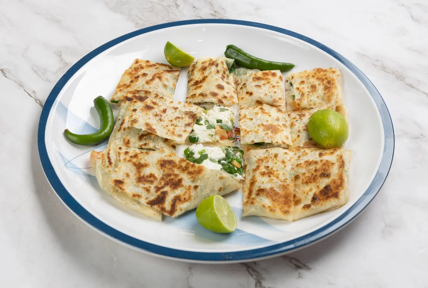 Salty Vegetable Mutabbaq White Cheese