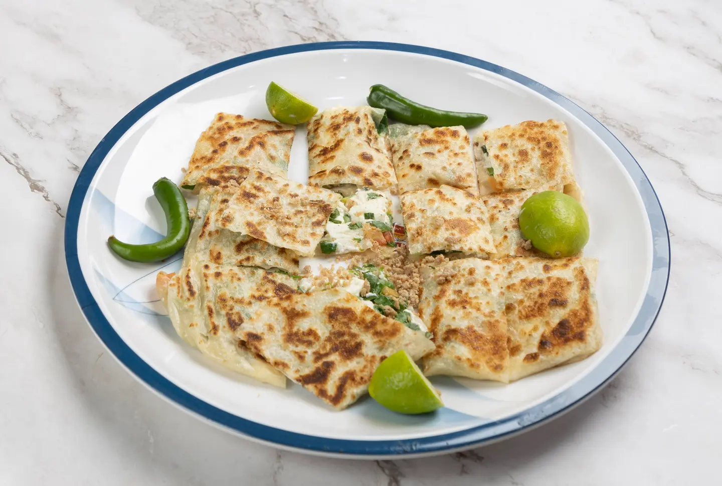 Vegetables Meat  Vegetable Mutabbak With White Cheese