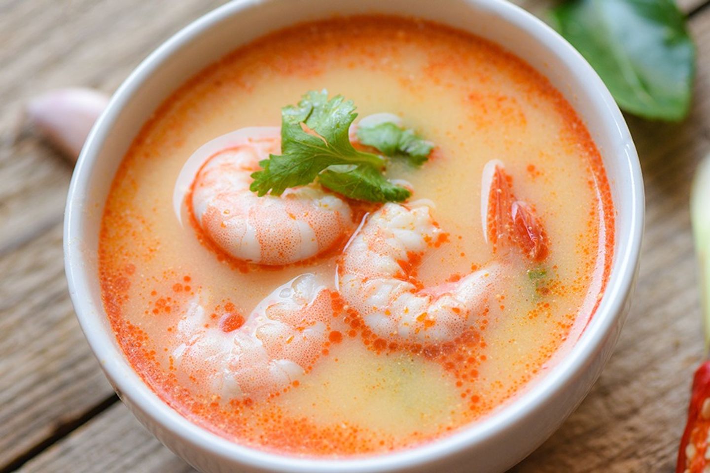 Shrimp Soup With Tomato Sauce