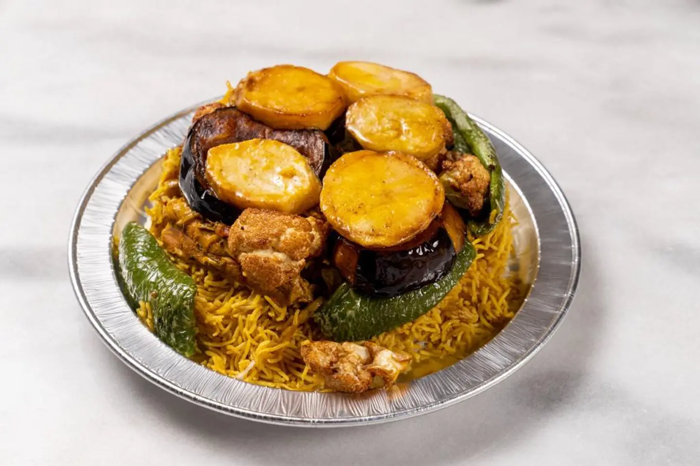 مقلوبة باذنجان (دجاج)
