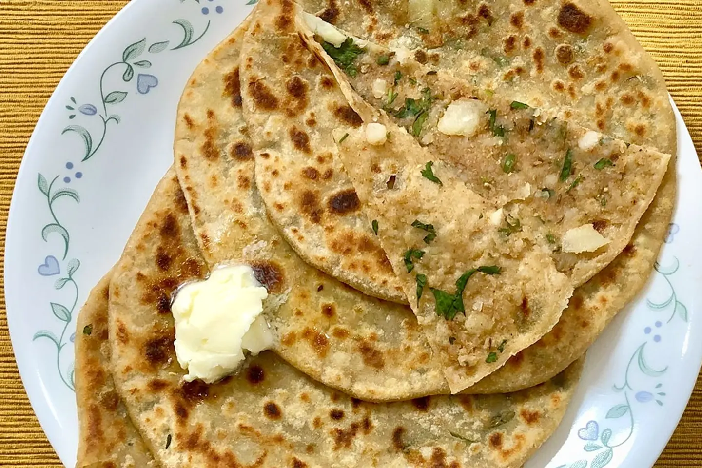 Alo Paratha With Chana