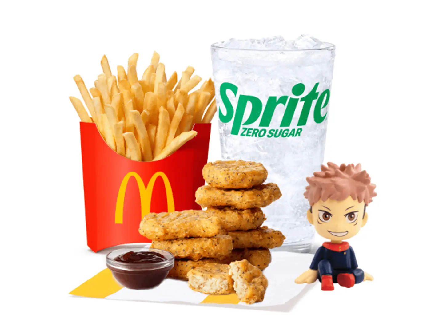 وجبة 9 قطع موراساكي ناجتس بالثوم حجم وسط مع مجسم