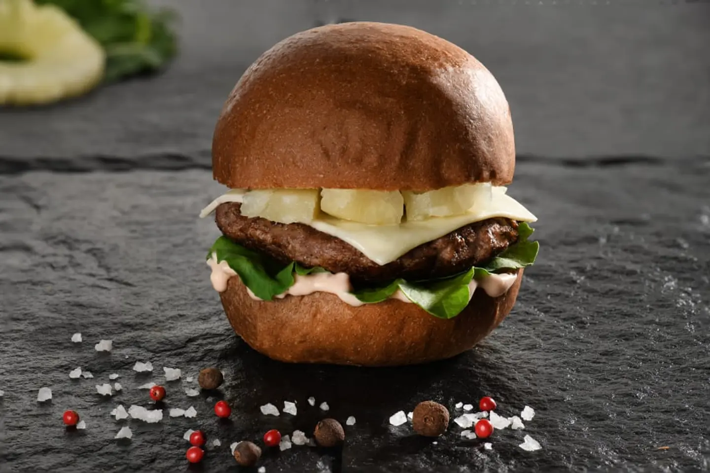 G Pineapple Beef Mini Burger