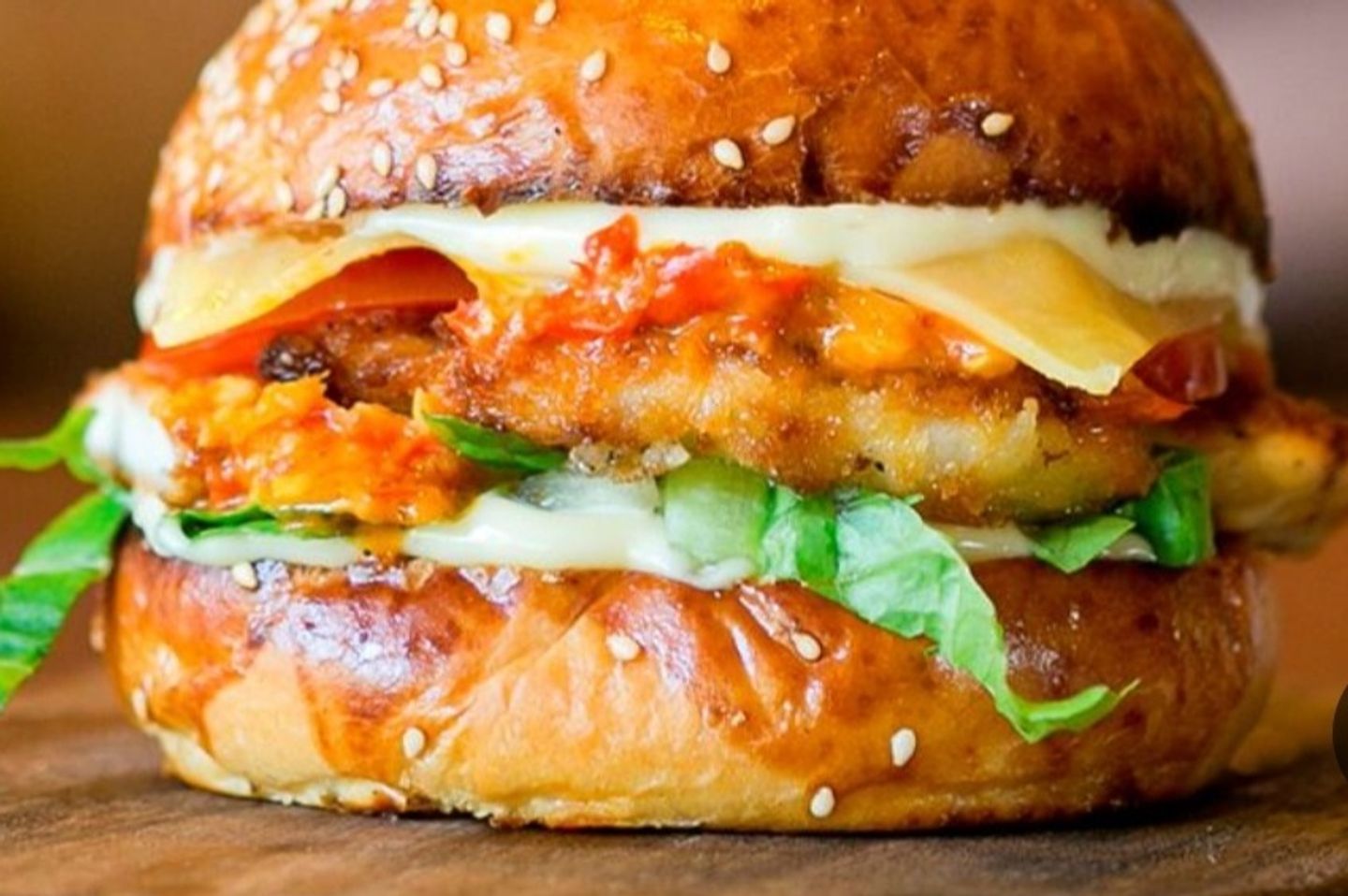 Chicken Burger With Cheese