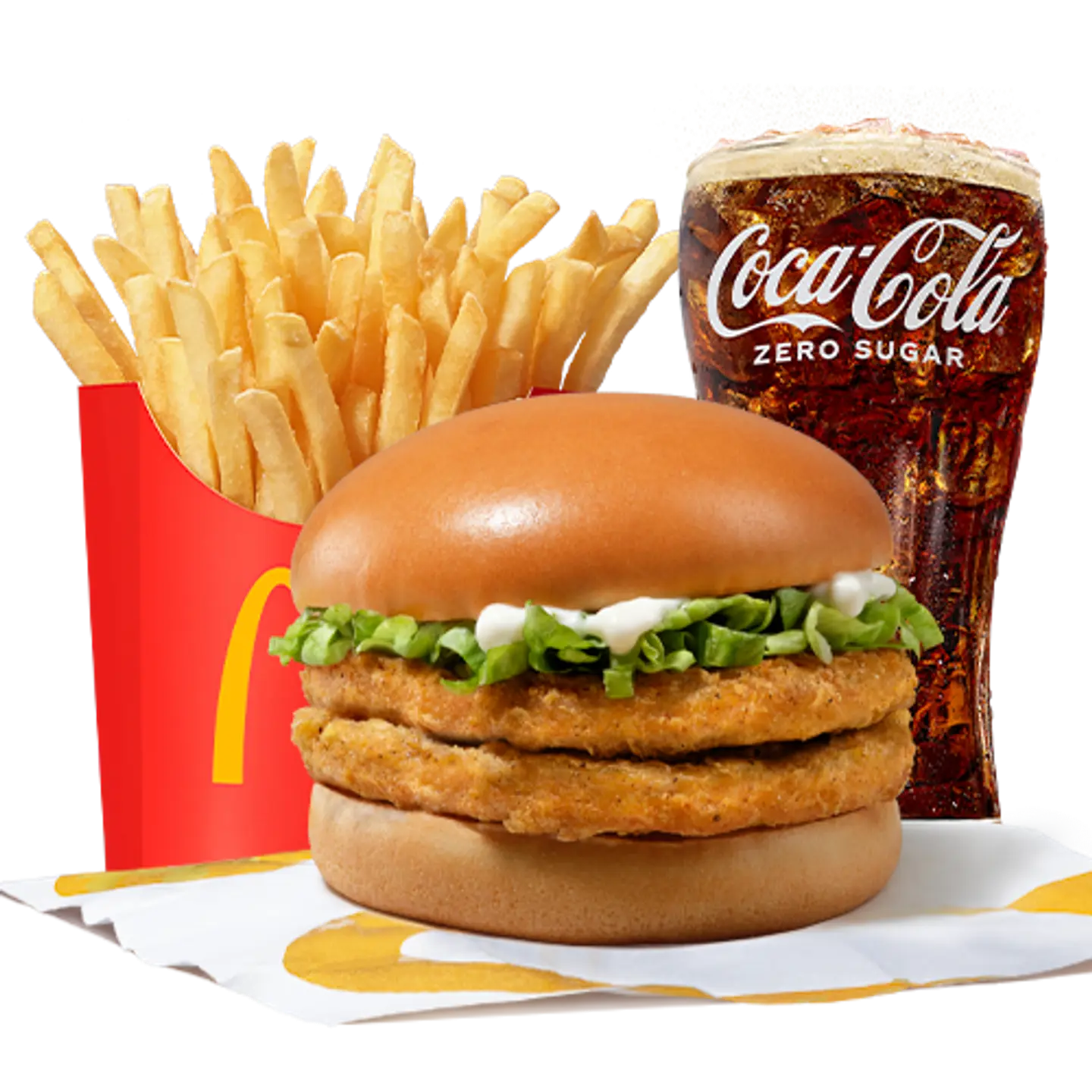 Double Chicken Burger Meal
