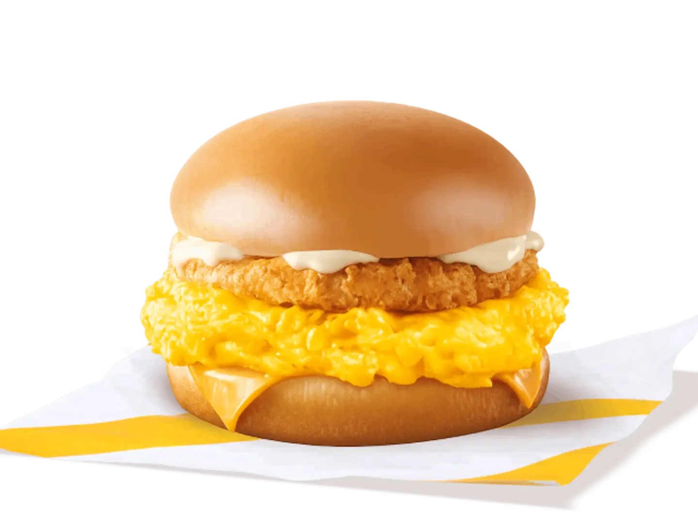 Scrambled Egg Burger With Chicken