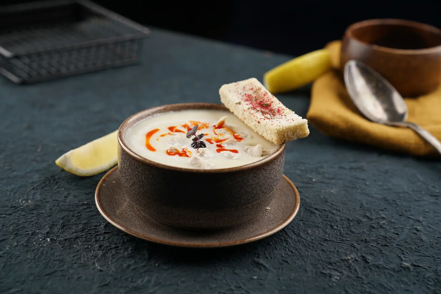 شوربة كريمة الدجاج