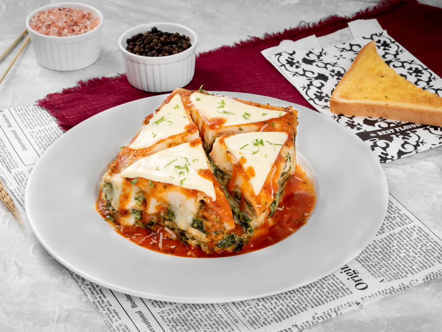 Lasagna Spinach And Cheese