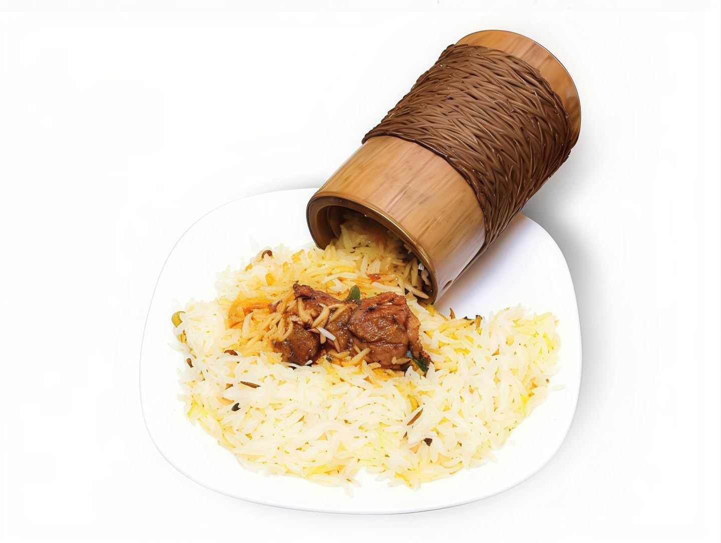 Bamboo Chicken Biryani