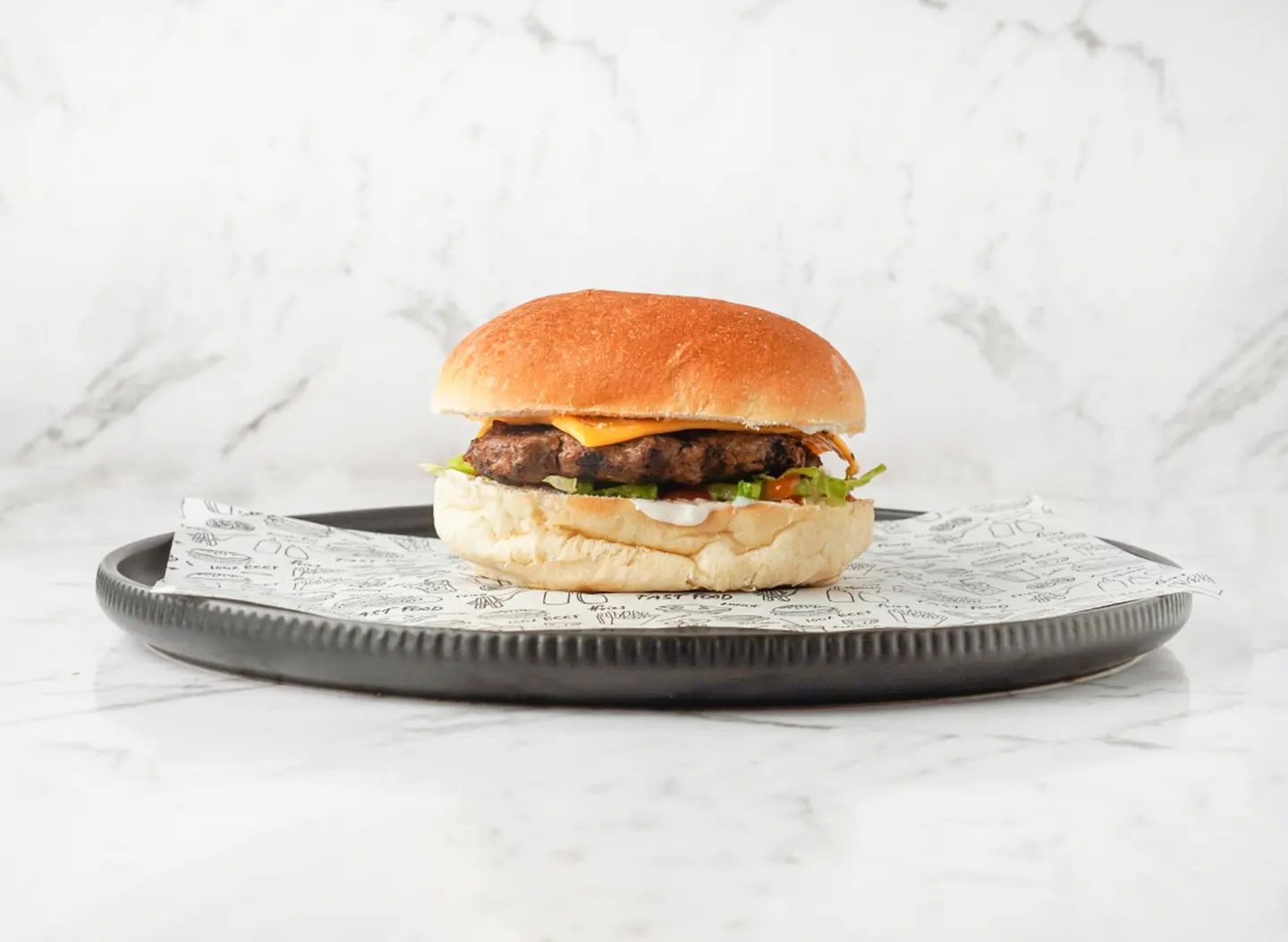 Beef Burger With Cheese