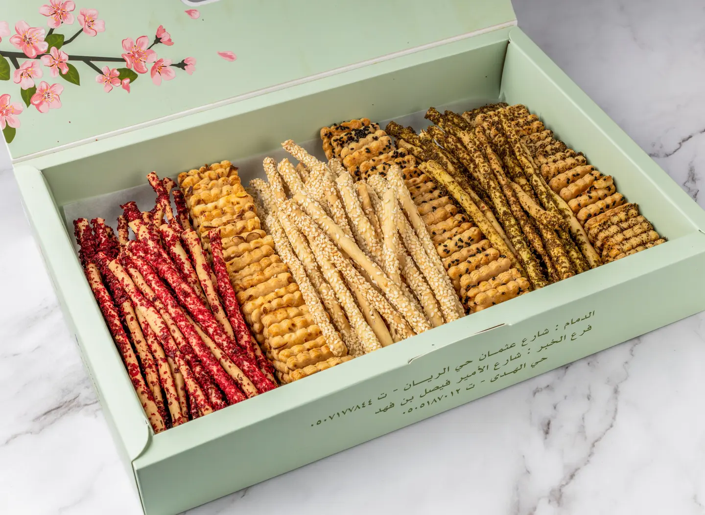 Salted Sticks With Crackers Box