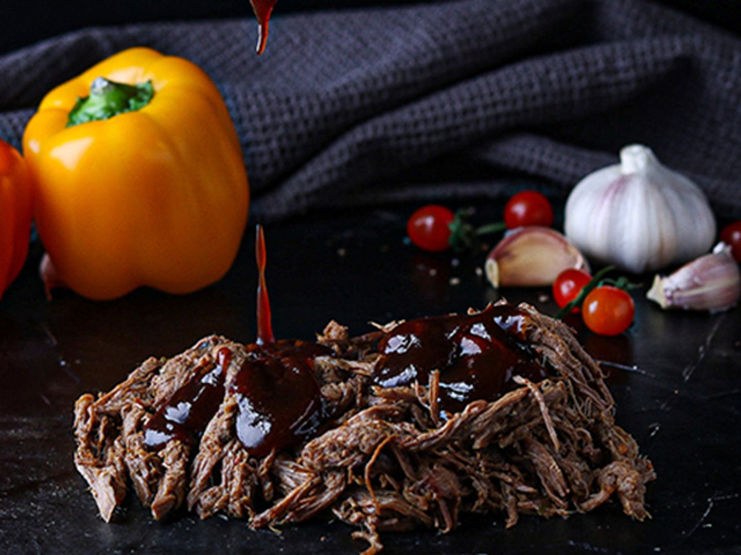 Cooked Shredded Brisket
